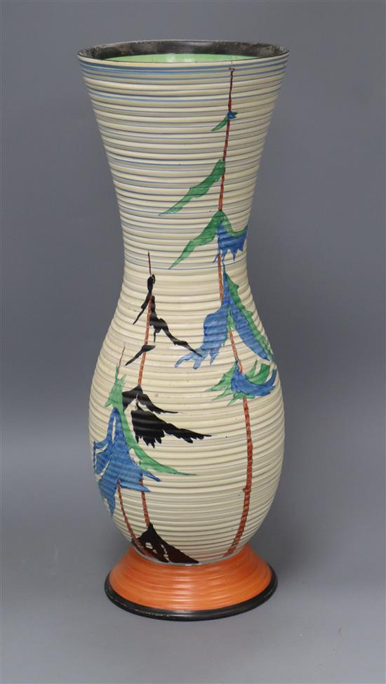 A Clarice Cliff vase height 46cm